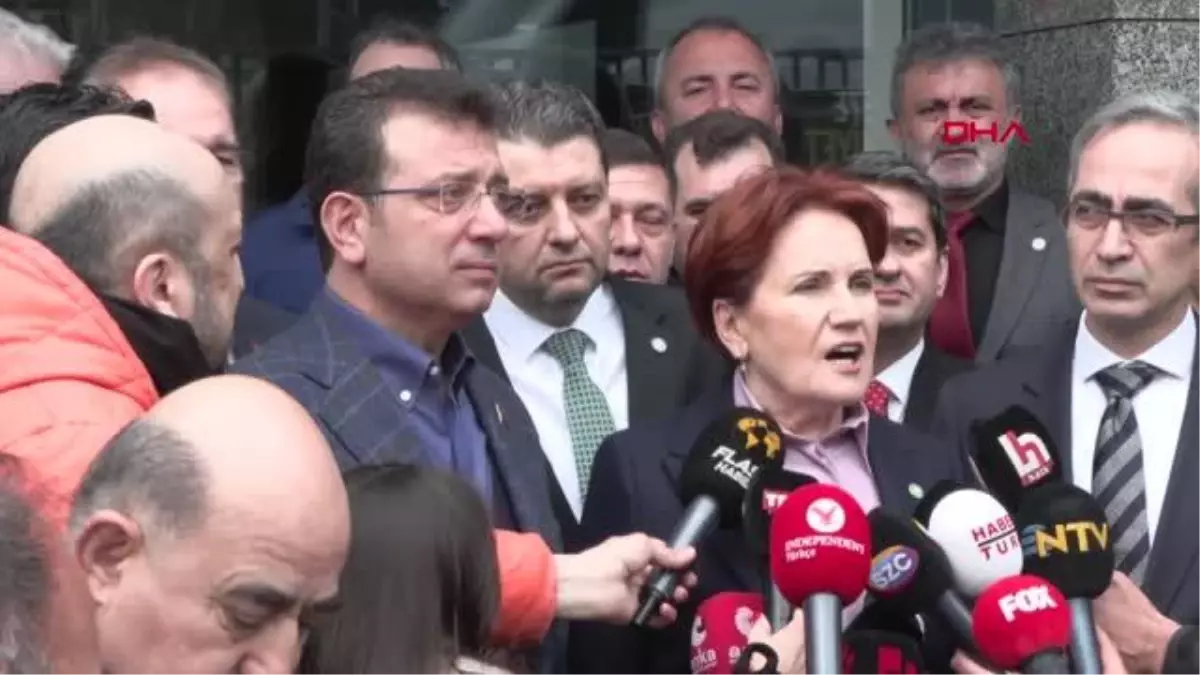 AKŞENER İYİ PARTİ İSTANBUL İL BİNASI ÖNÜNDE AÇIKLAMA YAPTI