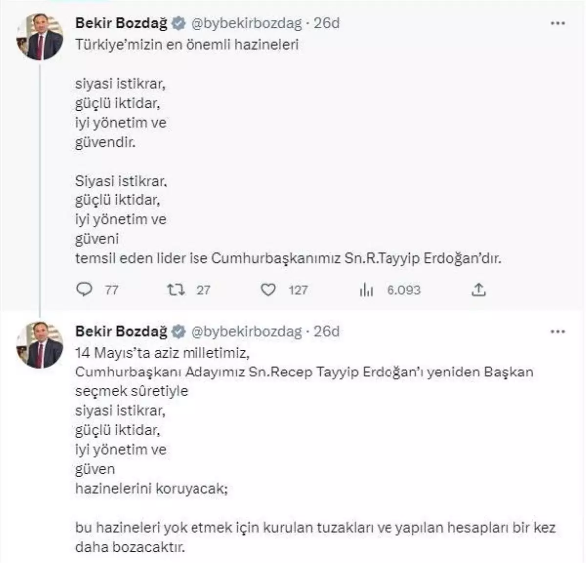 Bakan Bozdağ: Milletimiz Cumhurbaşkanımızı yeniden seçecektir