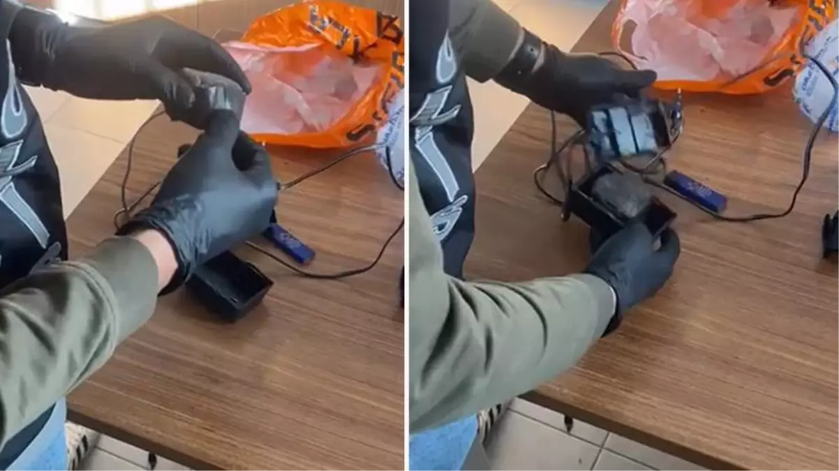 Muğla\'da bilgisayarın şarj aletinden uyuşturucu madde çıktı