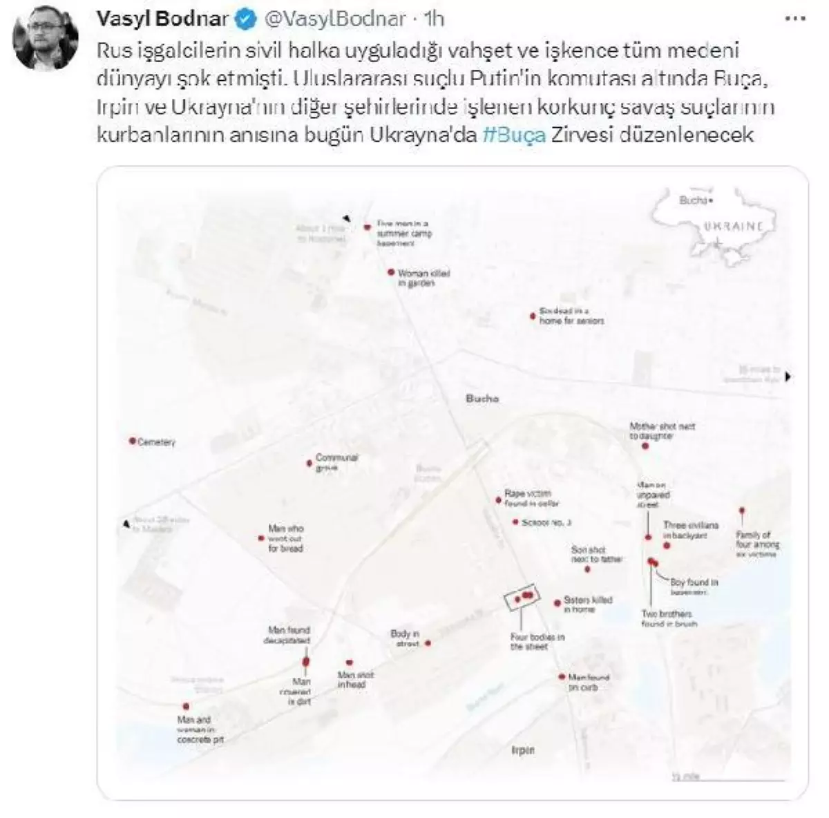 Buça\'da Rus güçlerinin çekilmesinin yıl dönümünde zirve düzenleniyor