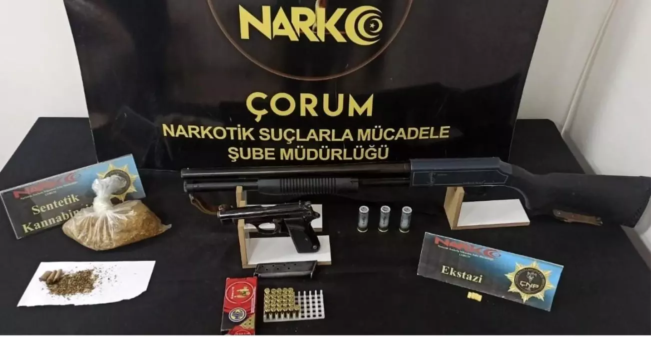 Çorum polisinden uyuşturucu operasyonu