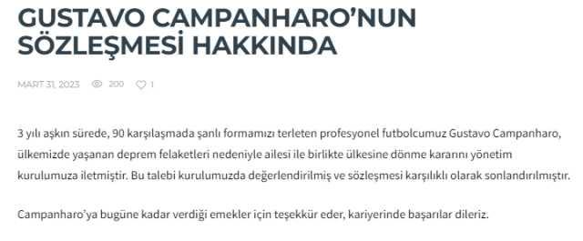 Depremi gerekçe gösterdi! Gustavo, Trabzonspor maçı öncesi Kayserispor'dan ayrıldı