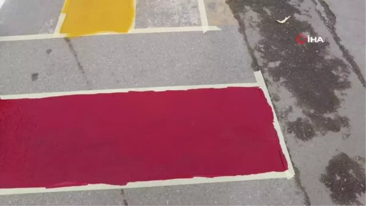 Erciş Belediyesi yaya geçidi, toplu taşıma durakları ve kasislerde boyama çalışmaları yaptı