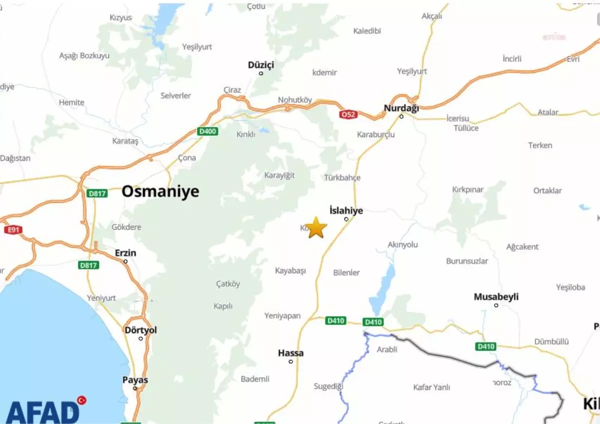 Gaziantep İslahiye\'de, 4.3 Büyüklüğünde Deprem Oldu