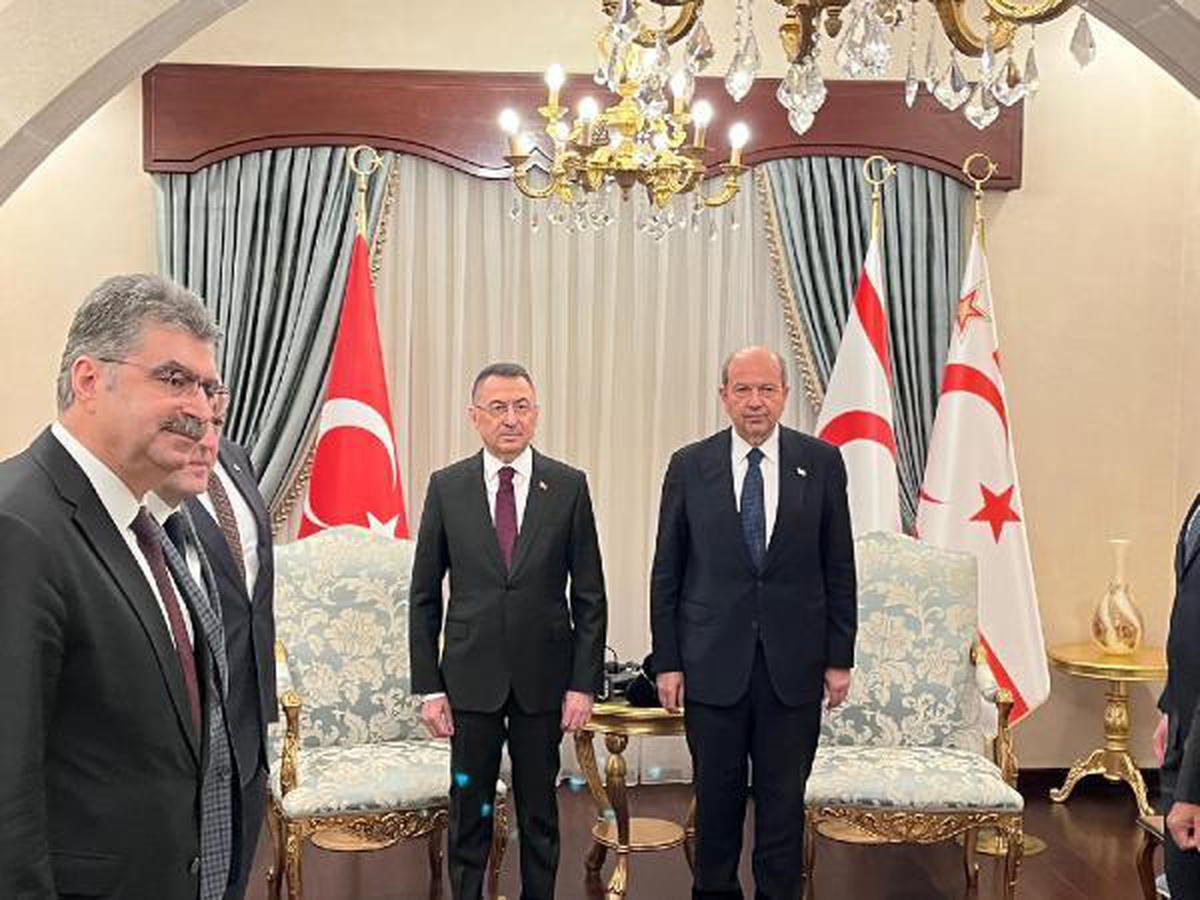 Fuat Oktay\'dan KKTC Cumhurbaşkanı Tatar\'a ziyaret