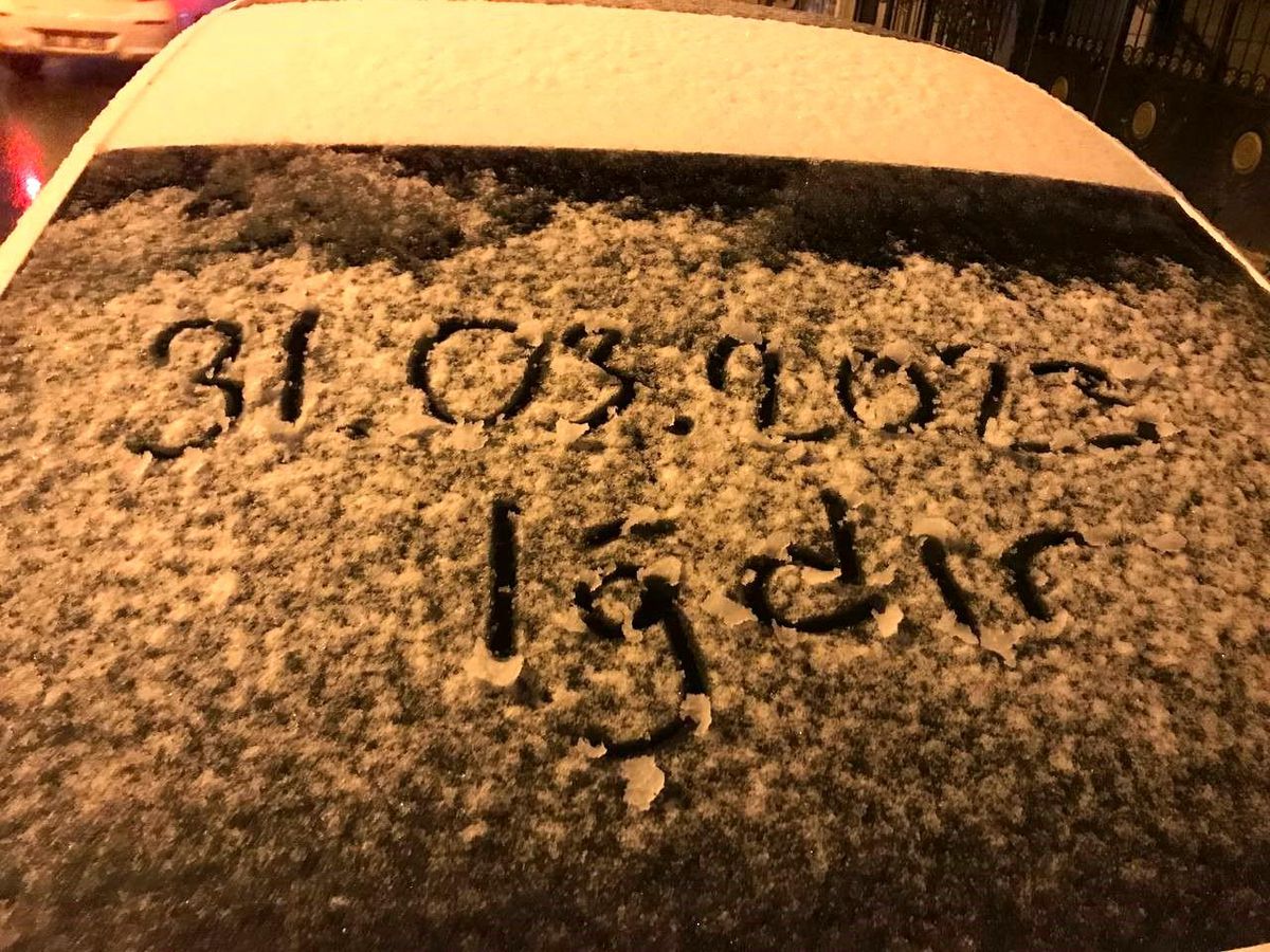 Iğdır'da nisan ayında kar etkili oluyor