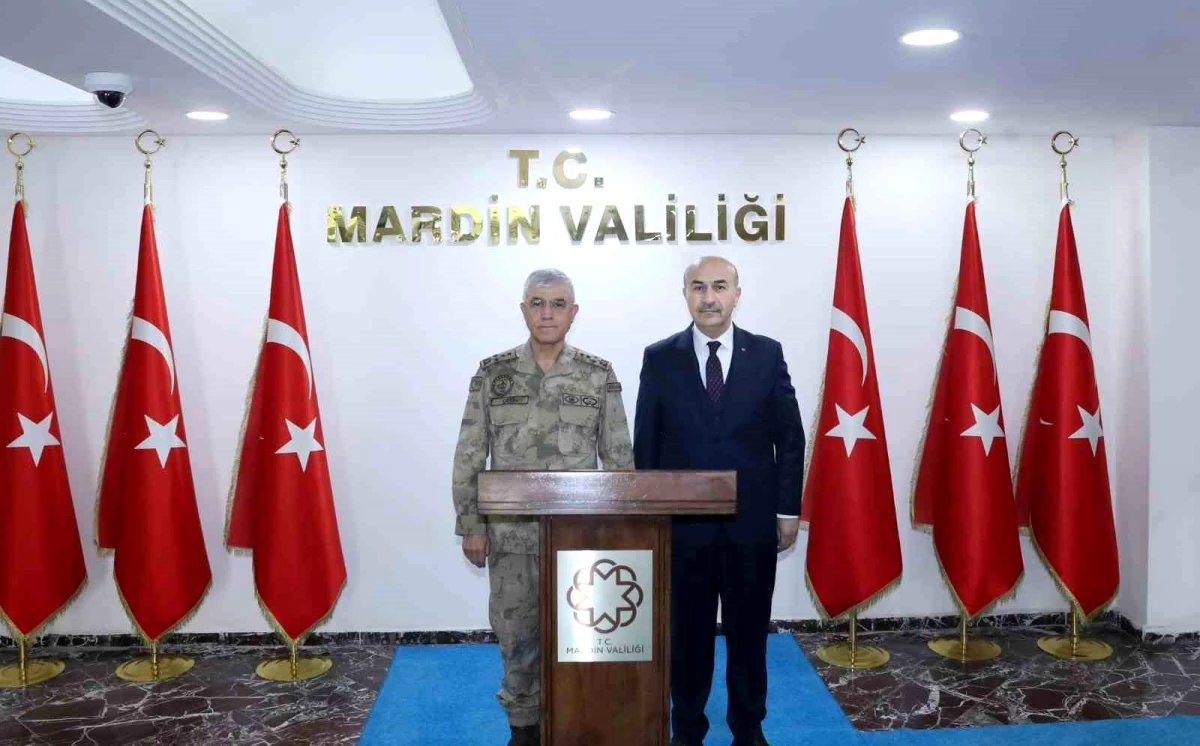 Jandarma Genel Komutanı Orgeneral Arif Çetin Mardin\'de