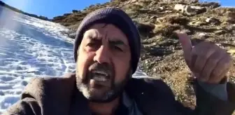 'Anlatmaya gerek yok' dedi, bu kez karlı dağı heyecanla anlattı