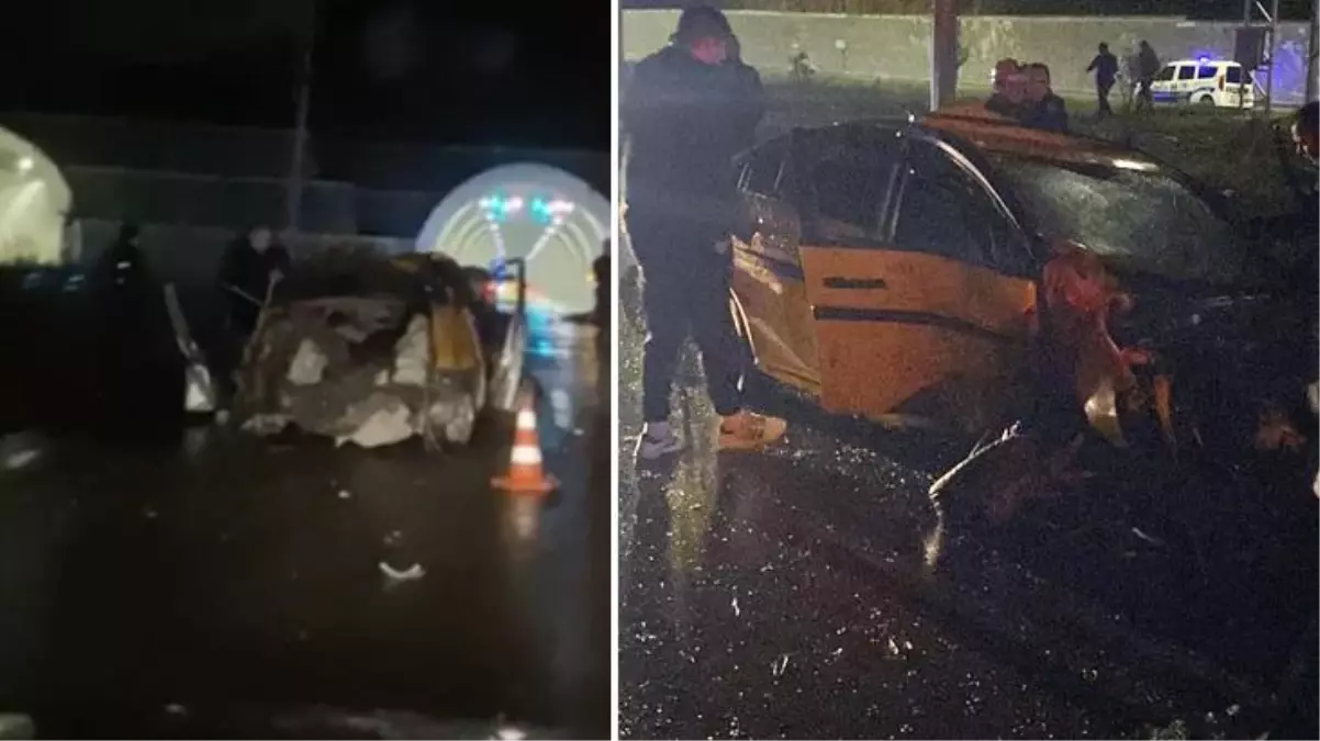 Kontrolden çıkan ticari araç takla attı: 1 ölü, 2 yaralı