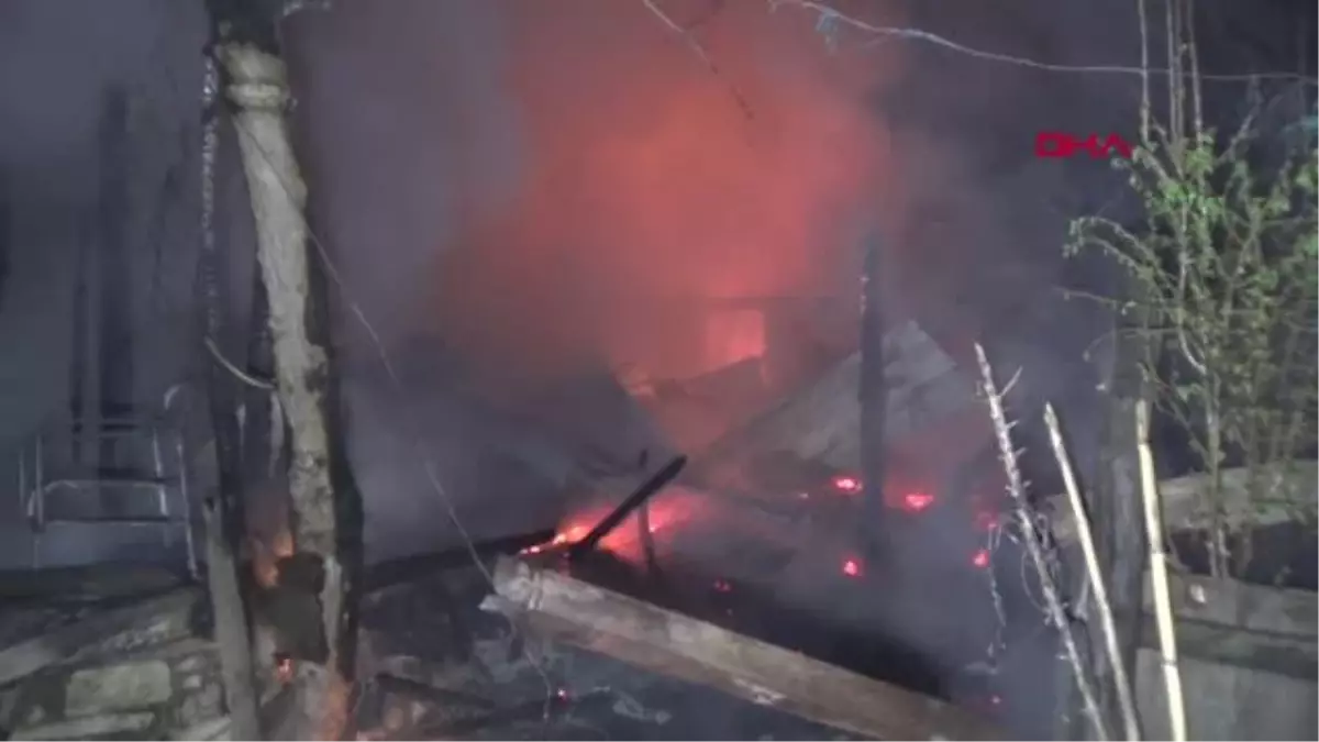 YANGINDA EV KÜL OLDU