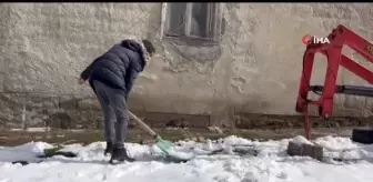 Ağrı'da kar yağışının ardından don etkili oldu