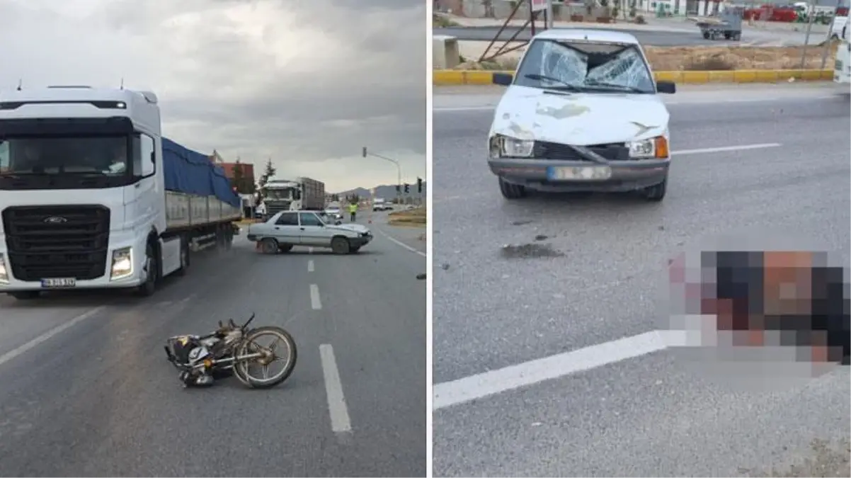 Baba öldü, oğlu ağır yaralandı! Kaza anı güvenlik kamerasında