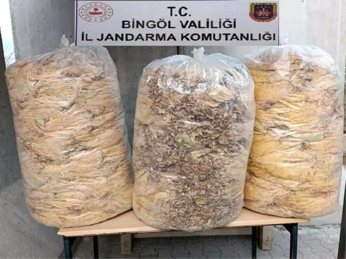 Bingöl\'de 150 kilo yaprak tütün ele geçirildi