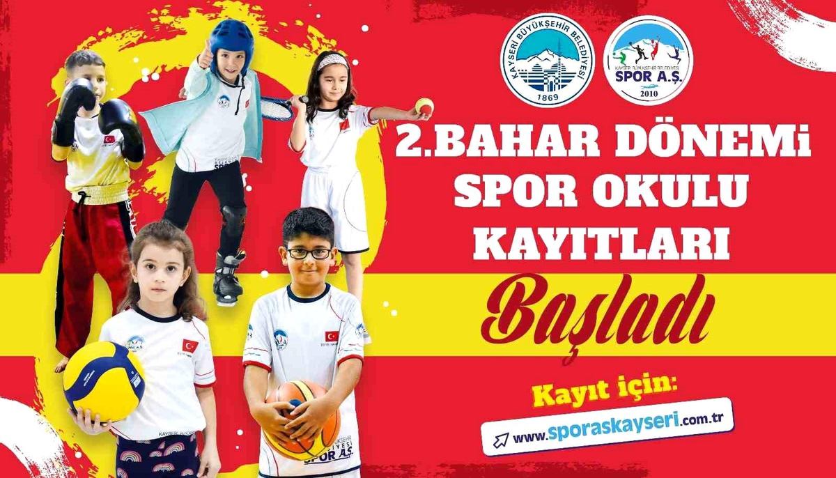 Büyükşehir Spor A.Ş.\'nin 2\'nci bahar dönemi spor okulları kayıtları başladı