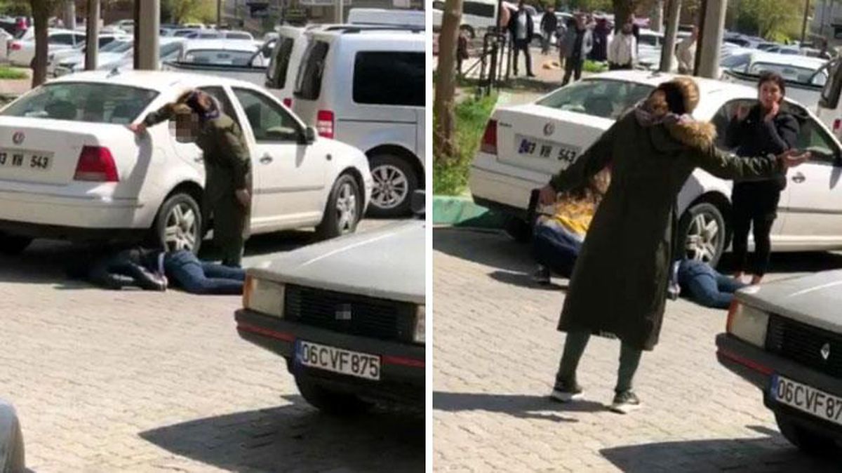 Sokak ortasında kan donduran olay! Kadın, öldürdüğü adamın başında bekledi