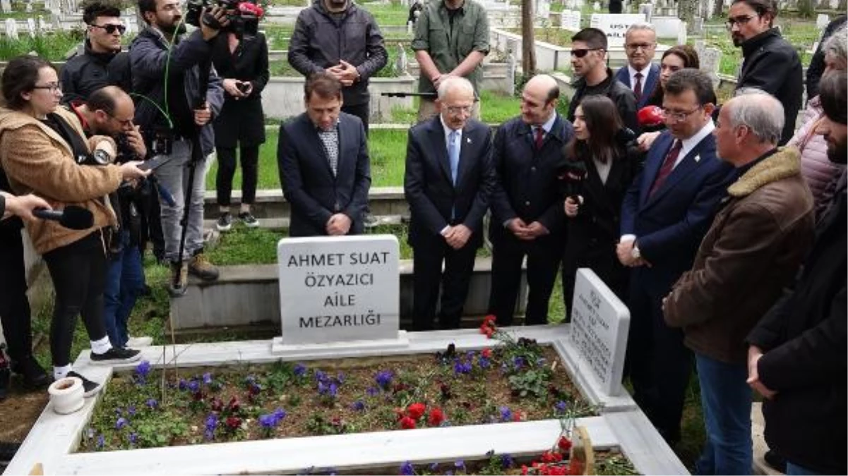 Kılıçdaroğlu ve İmamoğlu, Trabzonspor Kulübü\'nün Eski Teknik Direktörü Ahmet Suat Özyazıcı\'nın Mezarını Ziyaret Etti