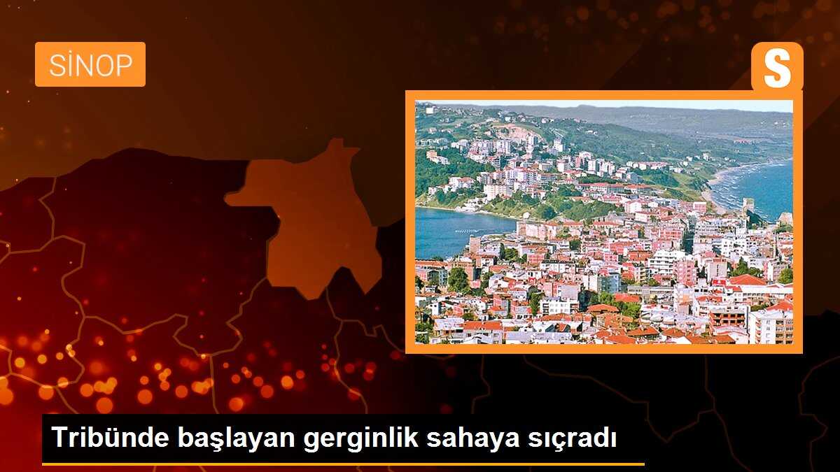Tribünde başlayan gerginlik sahaya sıçradı