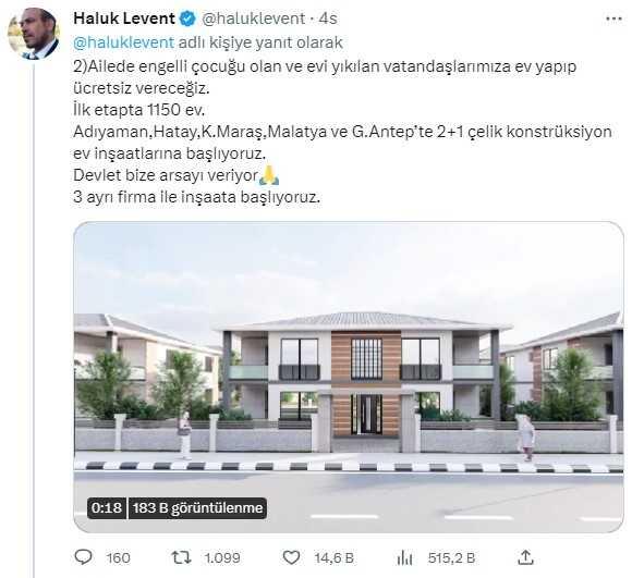 AHBAP Derneği'nden deprem bölgesi için çelik konstrüksiyon ev projesi! Haluk Levent ayrıntıları paylaştı