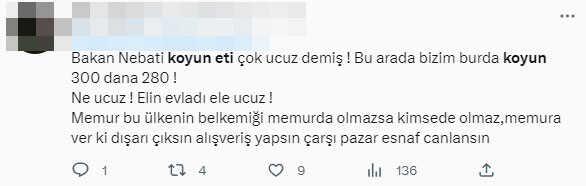 Bakan Nebati: Koyun eti ucuz ama tercih edilmiyor kokusundan dolayı, bunu değiştirmek lazım