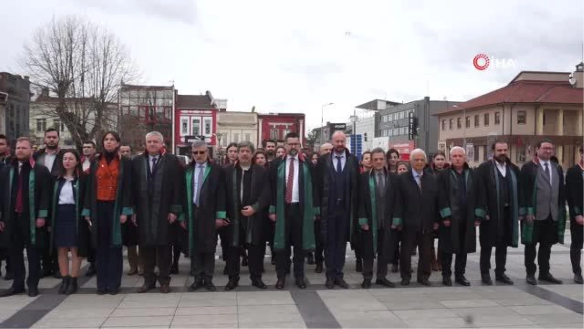 Edirne\'de Avukatlar Günü töreninde depremlerde hayatını kaybeden avukatlar anıldı