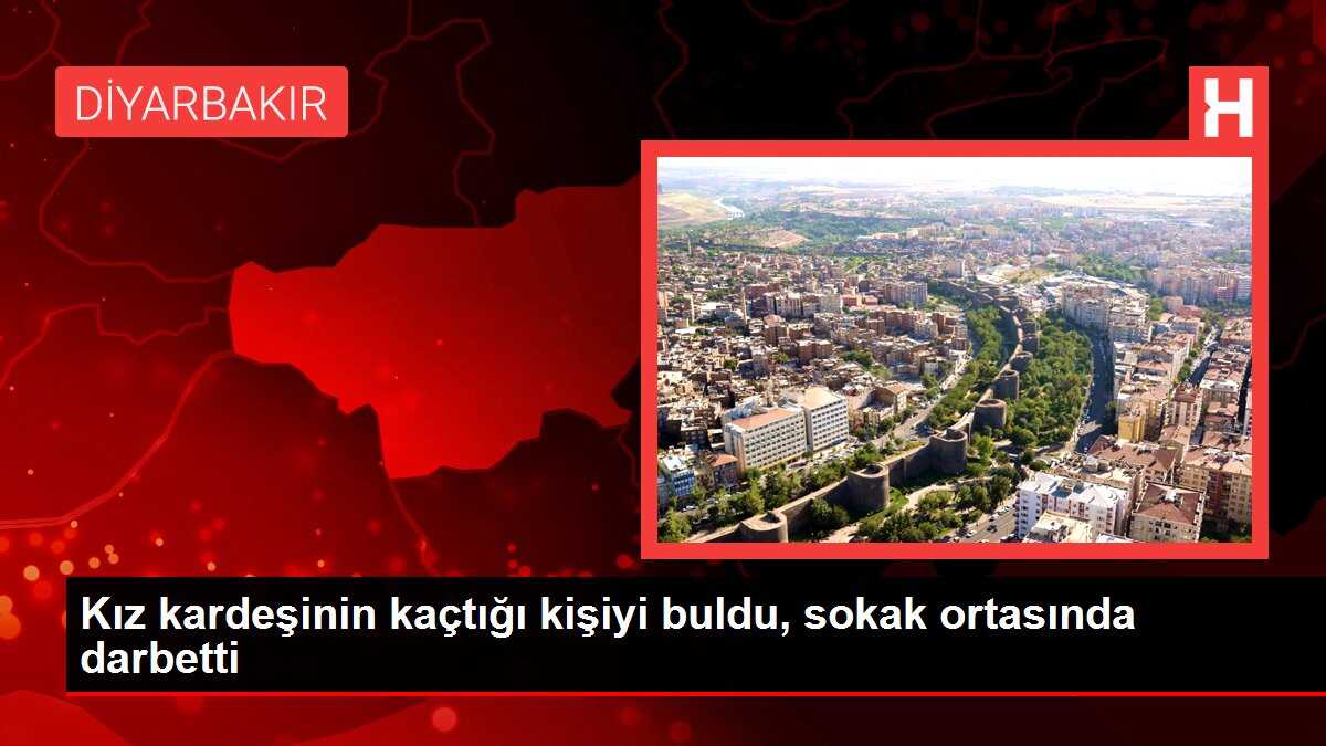 Kız kardeşinin kaçtığı kişiyi buldu, sokak ortasında darbetti
