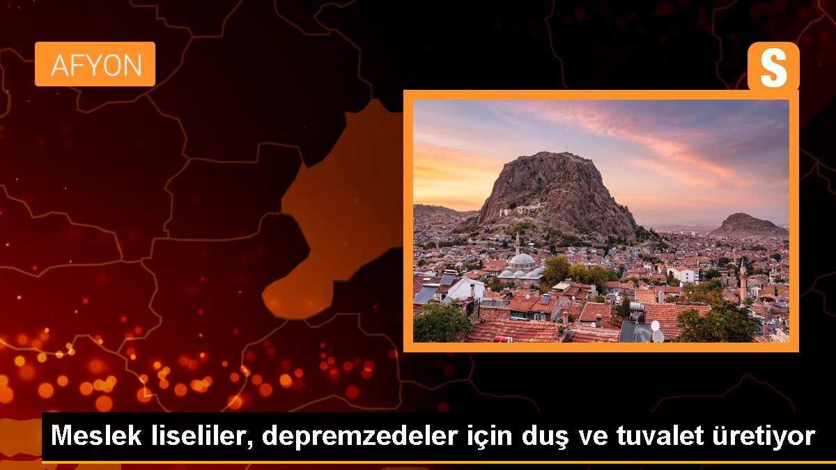Meslek liseliler, depremzedeler için duş ve tuvalet üretiyor
