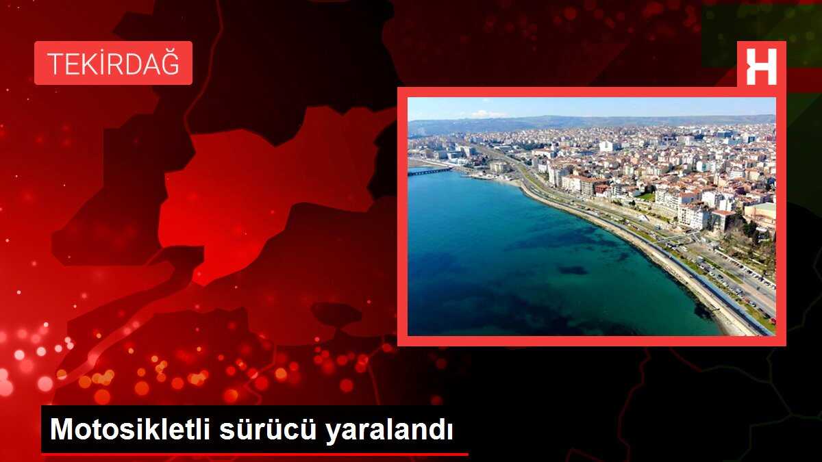 Motosikletli sürücü yaralandı