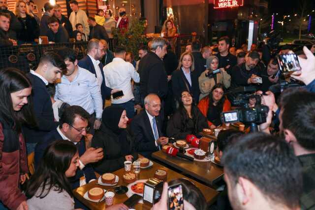 Sütlaç yiyen Kılıçdaroğlu, 'Hesabı kim ödeyecek?' dedi, İmamoğlu'nun yanıtı kahkahaya boğdu