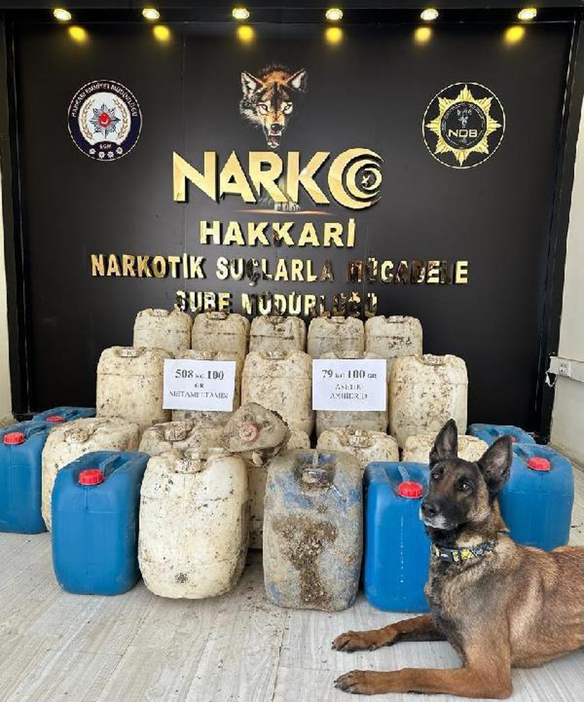 Hakkari\'de 508 kilogram sentetik uyuşturucu ele geçirildi