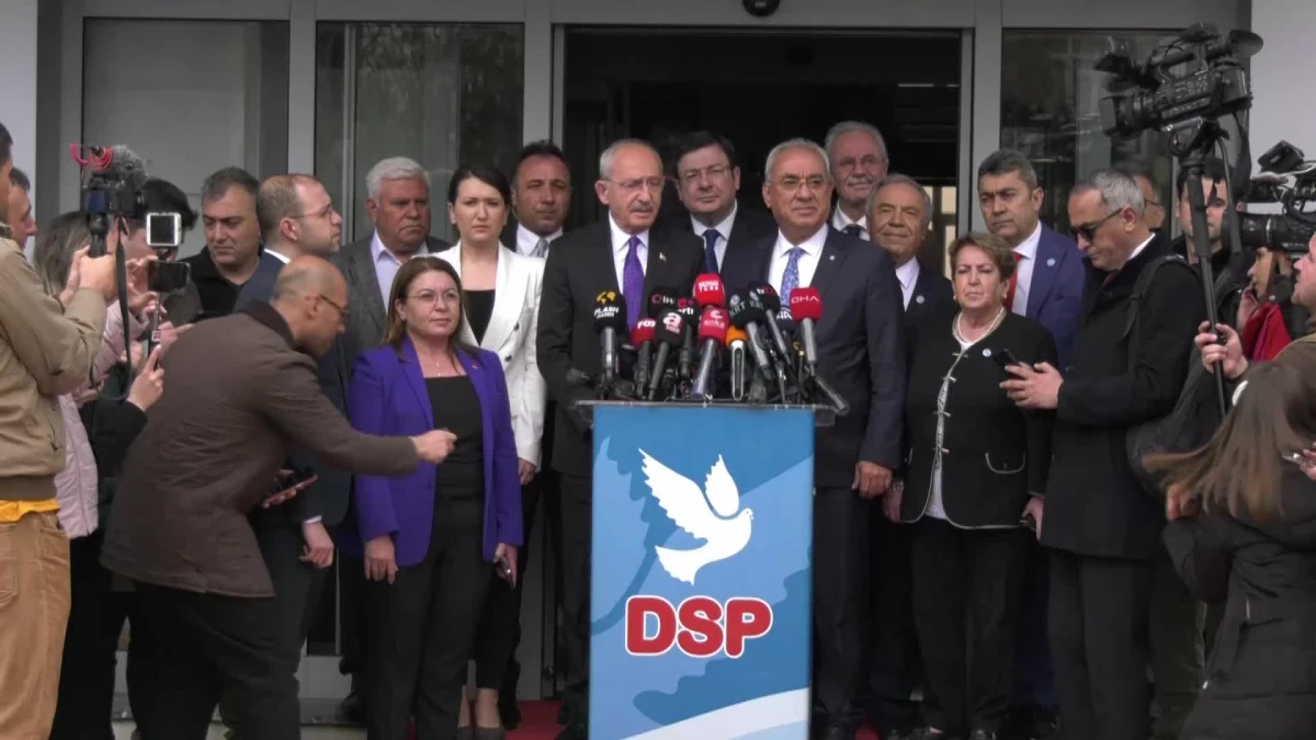 Cumhurbaşkanı Adayı Kılıçdaroğlu, DSP\'yi Ziyaret Etti.