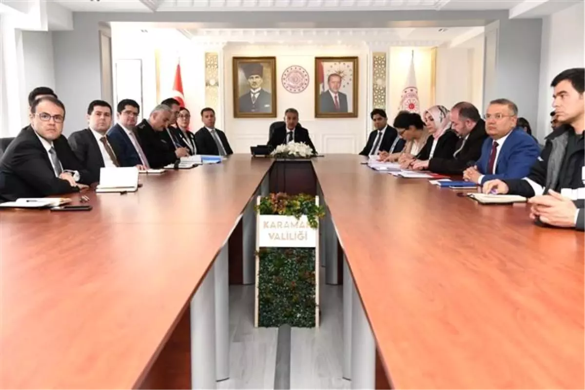 Karaman'da seçim güvenliği toplantısı yapıldı