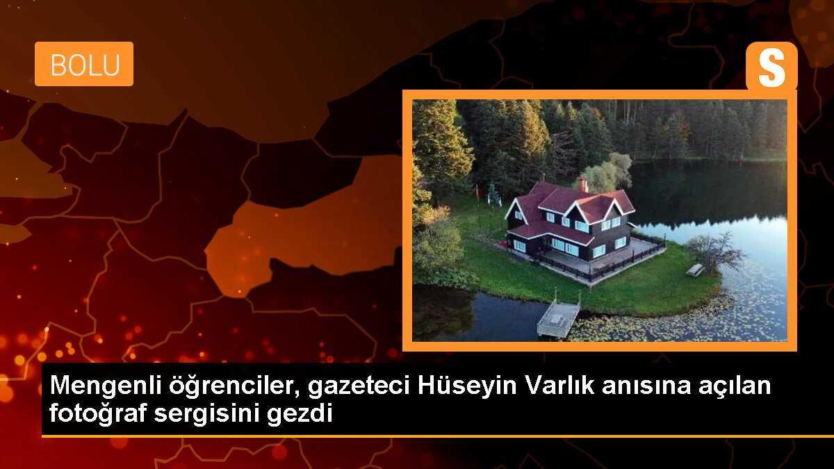 Mengenli öğrenciler, gazeteci Hüseyin Varlık anısına açılan fotoğraf sergisini gezdi