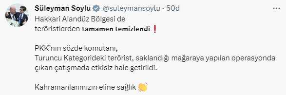 'Alişer İntikam' kod adlı terörist öldürüldü! Yıllardır terörle anılan Hakkari'nin Alandüz bölgesi artık tertemiz