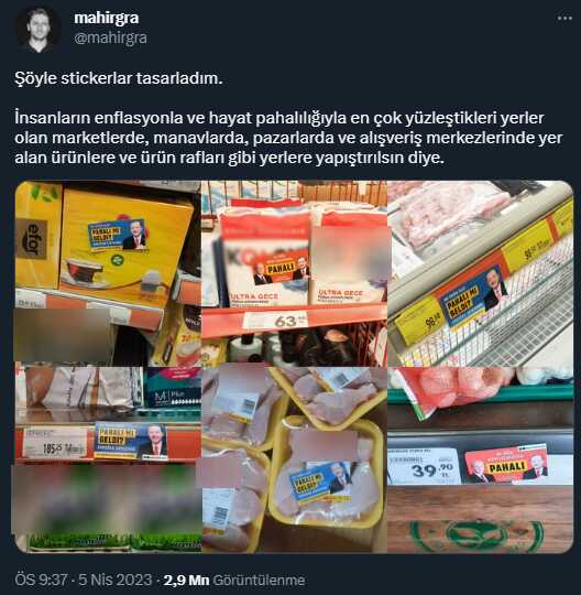 'Bu Ürün Size Pahalı mı Geldi? Erdoğan Sayesinde' Etiketlerini Üretip, Sosyal Medya Hesabında Paylaşan Mahir Akkoyun Gözaltına Alındı 'Bu Ürün Size Pahalı mı Geldi? Erdoğan Sayesinde' Etiketlerini Üretip, Sosyal Medya Hesabında Paylaşan Mahir Akkoyun Gözaltına Alındı