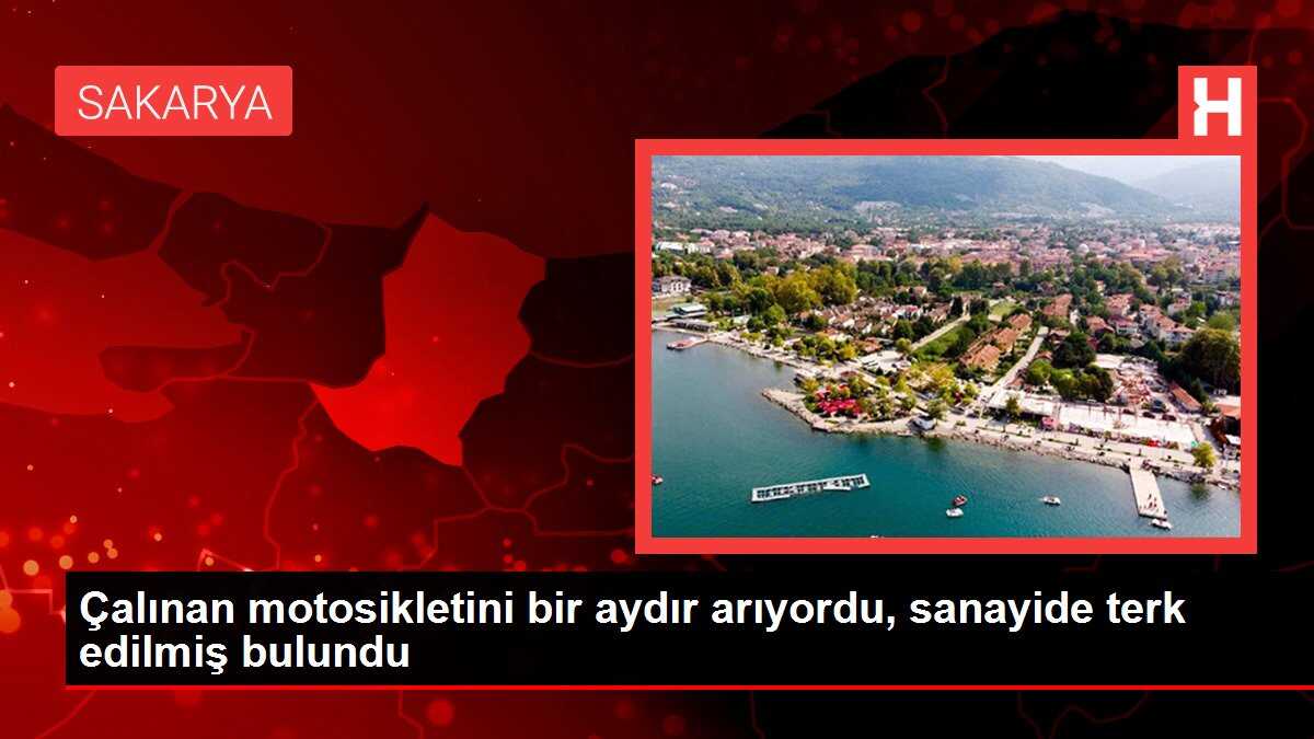 Çalınan motosikletini bir aydır arıyordu, sanayide terk edilmiş bulundu