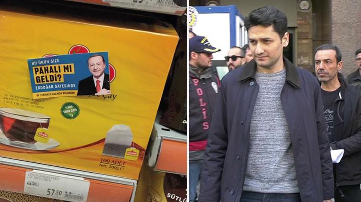 Erdoğan ve Bahçeli'ye yönelik çıkartma hazırlayan tasarımcının ifadesi ortaya çıktı: Marketlere ben yapıştırmadım