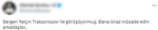 Sosyal medya kaynıyor! Sergen Yalçın'ın Trabzonspor'la anlaşmasına taraftarı ikiye böldü