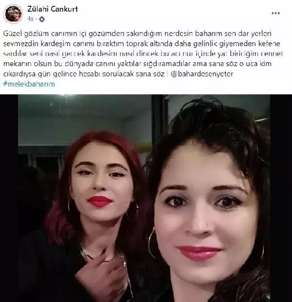 Video çekip erkek arkadaşına seslendikten sonra kayalıklardan atlayan Bahar'ın ablası ve babasının paylaşımları yürekleri dağladı