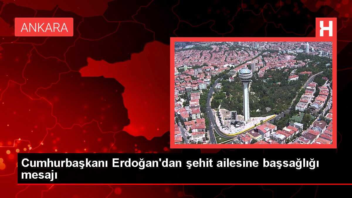Cumhurbaşkanı Erdoğan'dan şehit ailesine başsağlığı mesajı