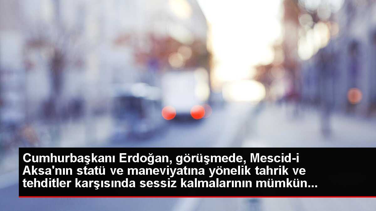 Cumhurbaşkanı Erdoğan, İsrail Cumhurbaşkanı Herzog ile telefonda görüştü