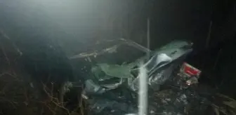 Otomobil şarampole devrildi: Uzman çavuş, eşi ve kızı öldü