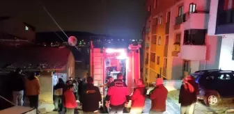 Balkonda unutulan soba külü daireyi küle çevirmeden söndürüldü