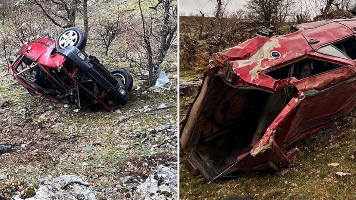 Malatya\'da uçuruma devrilen otomobildeki bebek hayatını kaybetti