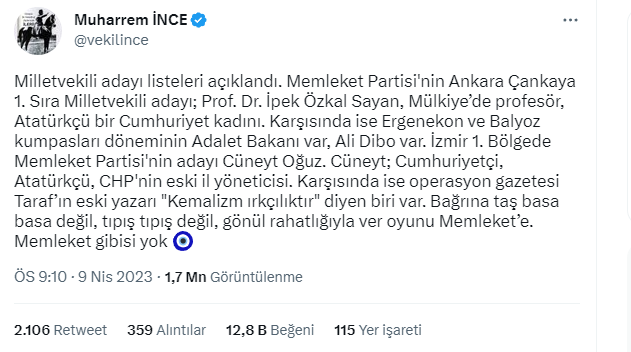 Muharrem İnce'den CHP milletvekili aday listesine ilk sözler! İki isme ateş püskürdü