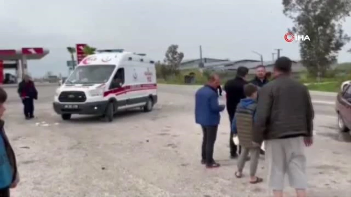 Osmaniye\'de 6 kişinin yaralandığı kaza güvenlik kamerasında