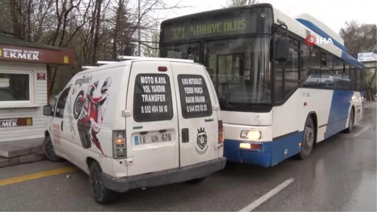 Başkent\'te EGO otobüsünün şoförü trafikteki tartışmada aracı metrelerce sürükledi