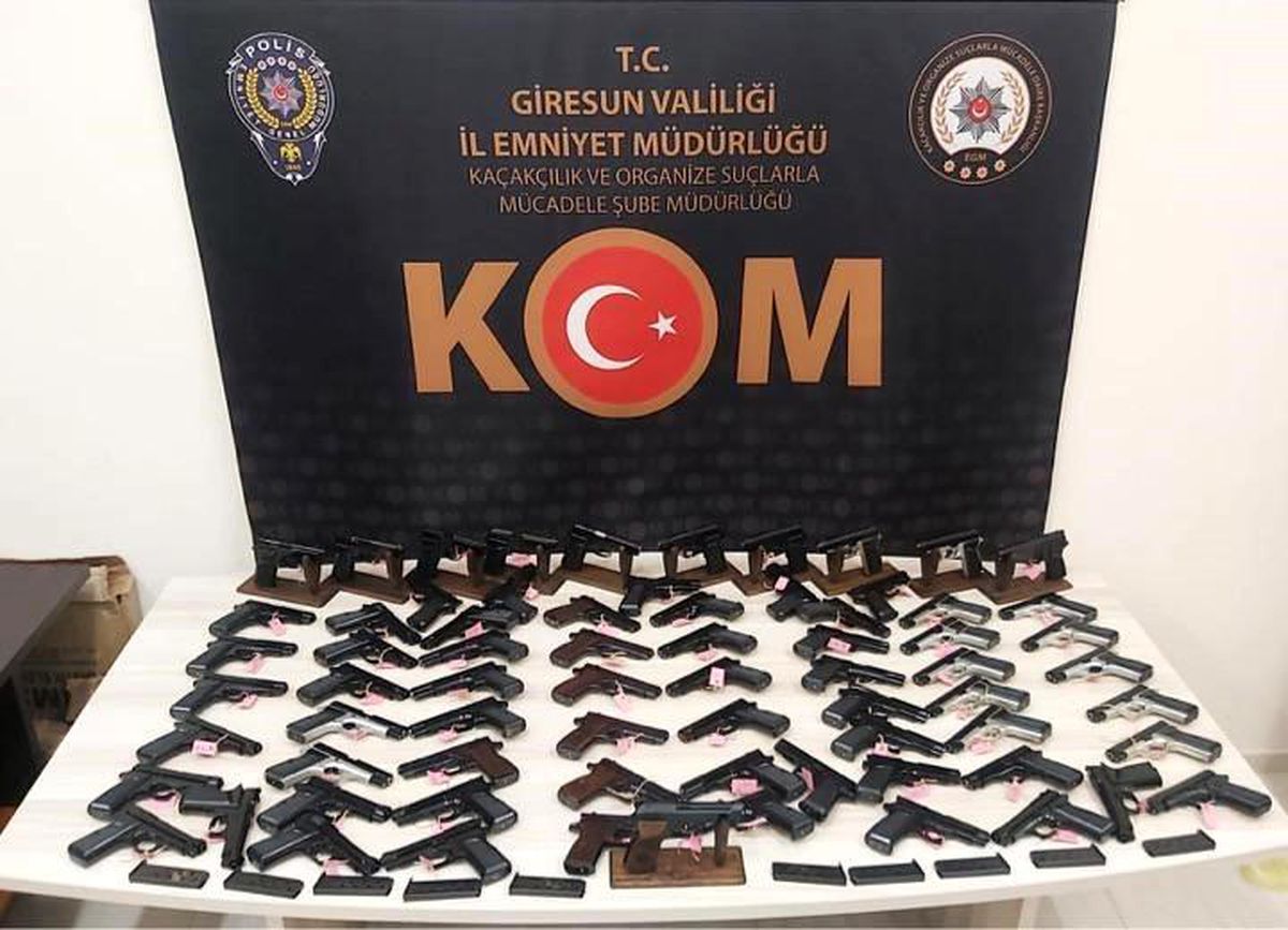Giresun\'da silah kaçakçılığı operasyonu