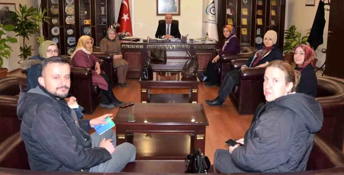 Kadın kooperatifi\'nden Başkan Özakalın\'a ziyaret