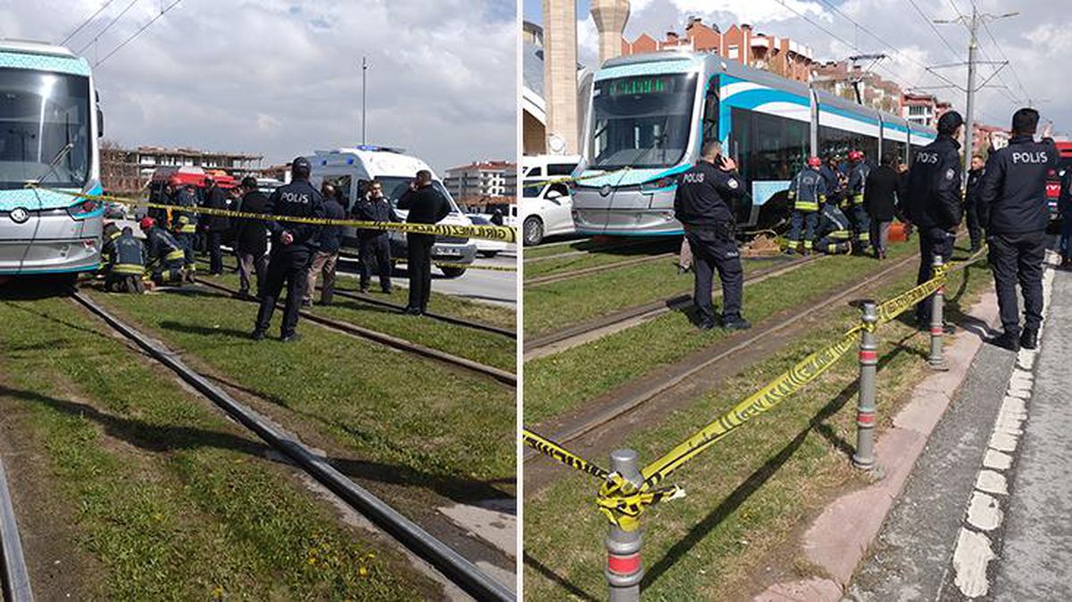 Konya'da tramvayın altında kalan anne öldü, çocuğu ağır yaralandı