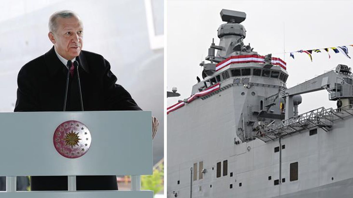 Son Dakika! Dünyanın ilk SİHA gemisi TCG Anadolu, TSK'ya teslim edildi